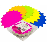 Starburst  Fluorescent Board 205mm 300gsm Single Sided Rainbow (Pack of 60)	